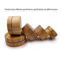 Small Empty Refillable Cosmetic Powder Bamboo Box With Lid