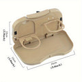 Collapsible Plastic Car Backseat Tray Desk With Cup Holder