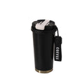 18 Oz Stainless Steel Coffee Mug With Straw