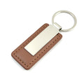 Rectangular Leather Keychain