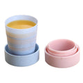 Portable Mini Folding Wheat Straw Telescopic Water Cup