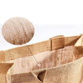 Two Tone Burlap Bag