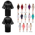 Women's  Short Satin Robes