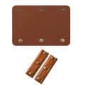 Leather Handbag Handle Wrap Cover with 3 Clasps