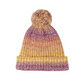 Coloured Knit Pom Beanie With Cuff