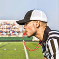 Abs Plastic Emergency Cheer Whistle With Lanyard