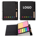 Spiral Notebook With Sticky Notes And Pen