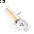 Stainless Steel Pizza Cutter W/Wood Handle