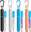 Portable Stainless Steel Telescopic Straw Set