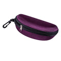 Portable Oxford Cloth Sunglasses EVA Hard Case Zipper Clip