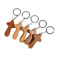 Wooden Cross Keychain