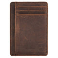 Leather Wallet RFID Blocking Card Holder