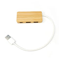 Bamboo Usb Hub With C Port