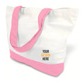 Two-Tone Reusable Cotton Canvas Tote Bag