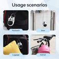 3-Stage Retractable Security Steel Cable Combination Lock