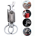Fidget Spinner Metal Keychain W/ Pocket Knife Bottle Opener