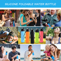 20Oz Silicone Foldable Water Bottle