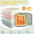 Toast Shaped Portable Sandwich Lunch Box