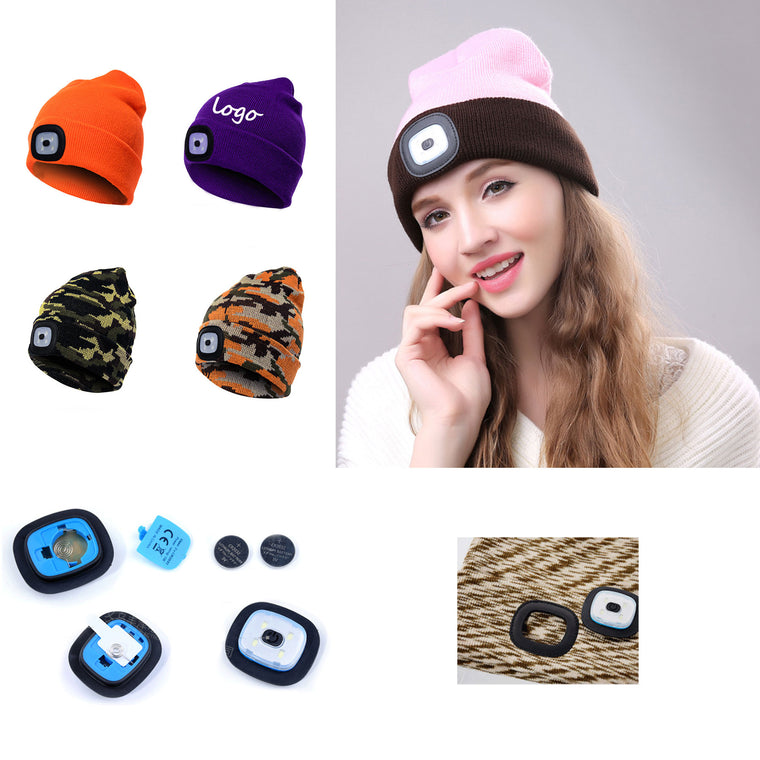 Knit Beanie With LED