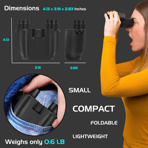 10x25 Compact Binoculars