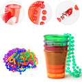 Plastic Shot Glass Bead Necklace