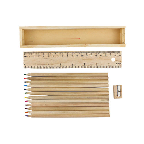 12 Color Wooden Pencil Set