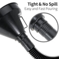 Wide Mouth Oil Funnel With Flexible Extension Nozzle Hose