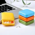 Mini Pill Box Push Pull 2 Compartment Pill Box