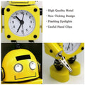 Stainless Steel Robot Alarm Clock