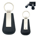 Black Leather Business Keychain