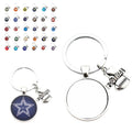 32 Football Team Keychains