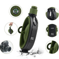 Foldable Silicone Camping Water Bottle With Compass