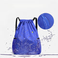 Waterproof Drawstring Backpack With Mesh Pockets