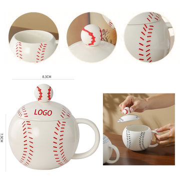 Baseball-Shaped Ceramic Mug