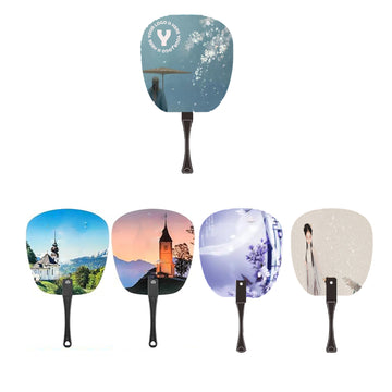 Personalized Plastic Round Fans