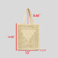 Straw Mesh Crochet Tote Beach Bag