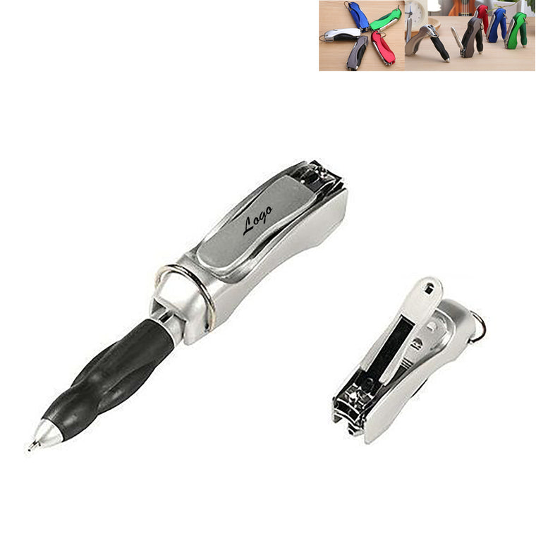 Multifunctional Ballpoint Pen With Nail Clipper