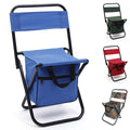 Folding Camping Chair With Cooler Bag