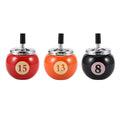 Billiards Shaped Ashtrays Windproof Metal Ashtray W/ Lids