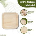 6" Palm Leaf Bamboo Plates