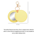 Round Double Sided Makeup Mirror With Keychain