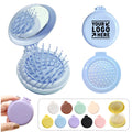 Foldable Hair Brush With Mirror
