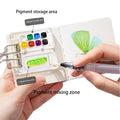 8 Grid Portable Travel Acrylic Watercolor Palette With Clip