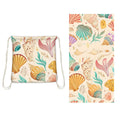 Large Beach Towel & Drawstring Backpack