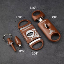 Brown Cigar Cutter Set of 3