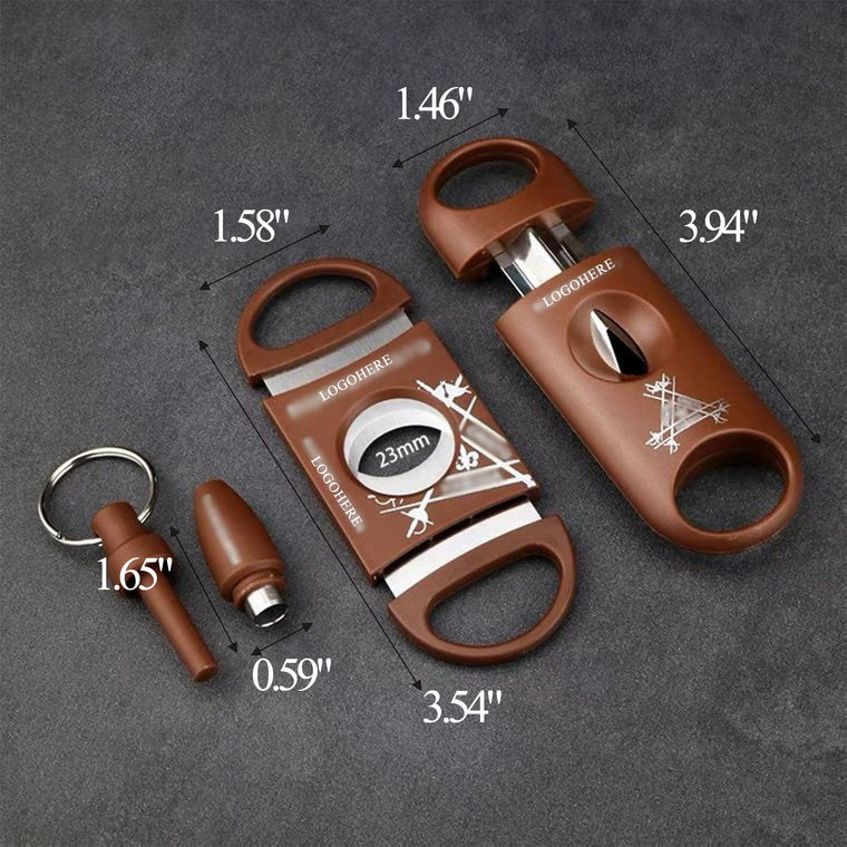Brown Cigar Cutter Set of 3