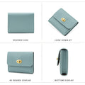 Retro Fashion Pu Leather Wallet 2-Layer Credit Card Holder