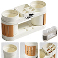 Bathroom Organizer Storage Set with 2 Cups