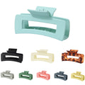Large Square Matte Hair Clip for Ladies