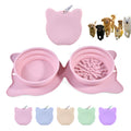 2-in-1 Pet Travel Double Bowl